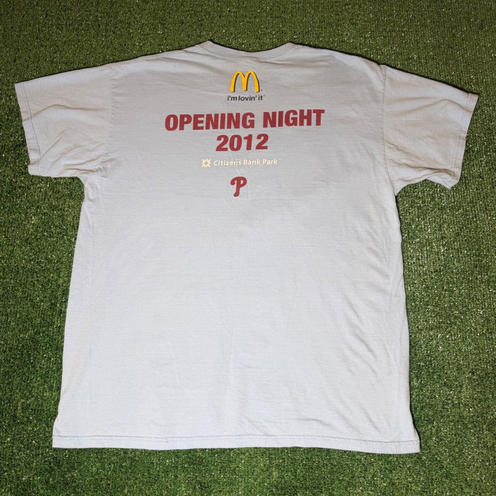 Fruit of the Loom Philadelphia Phillies 2012 Opening Night T-Shirt Blue XL